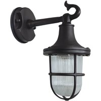 Wandleuchte außen Echt-Messing Glas E27 IP64 25 cm hoch von Lido Light Fixture Man. LTD