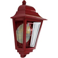 Wandleuchte außen IP44 E27 Aluminium Rustikal Rot GRACIE Wandleuchte außen IP44 E27 Aluminium Rustikal Rot GRACIE von ELSTEAD