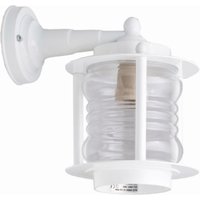 Wandleuchte außen Messing Glas E27 IP23 H: 24 cm Weiß Wandleuchte außen Messing Glas E27 IP23 H: 24 cm Weiß von Lido