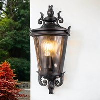 Wandleuchte außen Rauchglas Aluminium IP44 H: 43,2 cm von ELSTEAD