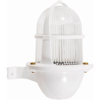 Wandleuchte außen Weiß aus-Messing Glas E27 IP64 H: 22 cm Wandleuchte außen Weiß aus-Messing Glas E27 IP64 H: 22 cm von Lido