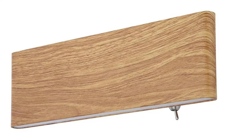 Globo Lighting Wandleuchte   ¦ holzfarben ¦ Maße (cm): B: 4,5 H: 8 T: 22.5 Lampen & Leuchten > LED-Leuchten > LED-Wandleuchten - Möbel Kraft