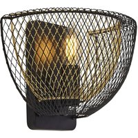 Wandleuchte in Schwarz Gold E14 Metall mit Schalter Wandleuchte in Schwarz Gold E14 Metall mit Schalter von Searchlight