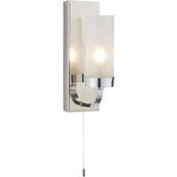 Wandleuchte mit Schalter Glas Metall IP44 Bad STROUD Wandleuchte mit Schalter Glas Metall IP44 Bad STROUD von Endon