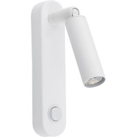 Wandleuchte mit Schalter H: 22 cm schwenkbar Weiß Metall G9 Wandleuchte mit Schalter H: 22 cm schwenkbar Weiß Metall G9 von TK Lighting