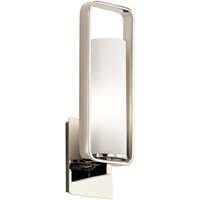 Wandleuchte mit Schirm Glas Metall Modern Design Flur von ELSTEAD