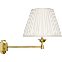 Wandleuchte schwenkbar E14 Messing Stoff Klassisch elegant von Ghidini Giovanni Battista