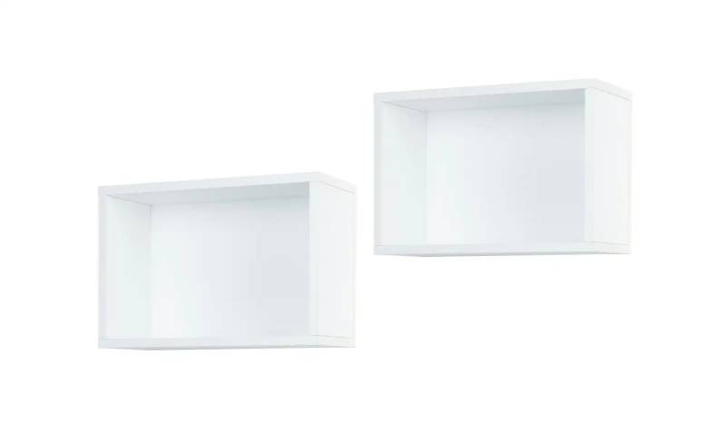 Wandregal 2er-Set Maxim  Maxim ¦ weiß ¦ Maße (cm): B: 40 H: 28 Regale > Wandregale - Höffner