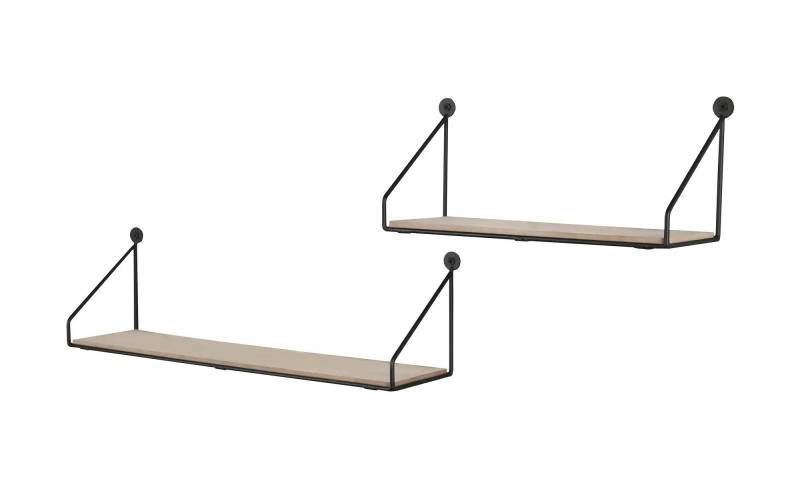 Wandregal 2er Set  Mileto ¦ holzfarben ¦ Maße (cm): B: 45 H: 13 T: 10.0 Regale > Wandregale - Höffner
