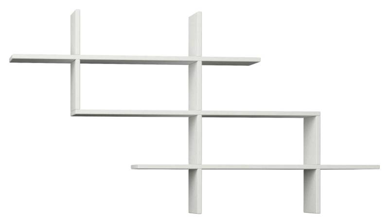 Wandregal Halic ca. 150x82x22 cm Weiß