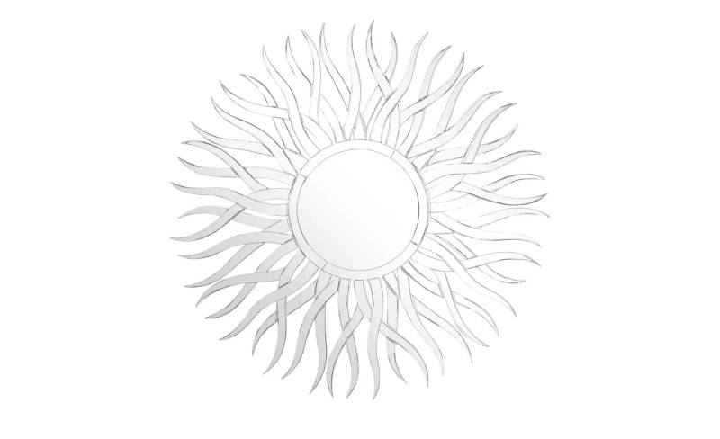 Spiegel Ø 120 cm  ¦ verspiegelt ¦ Glas,Aluminium ¦ Maße (cm): T: 2.2  Ø: 120.0 Dekoration > Spiegel - Möbel Kraft