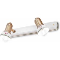 Wandspot Metall Keramik E14 verstellbar 2-flammig Wandspot Metall Keramik E14 verstellbar 2-flammig von Ferroluce