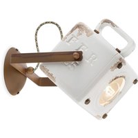 Wandspot Metall Keramik E27 verstellbar eckig SOFIA Wandspot Metall Keramik E27 verstellbar eckig SOFIA von Ferroluce