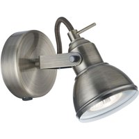 Wandspot Metall verstellbar GU10 bis 50 W in Silber Wandspot Metall verstellbar GU10 bis 50 W in Silber von Searchlight