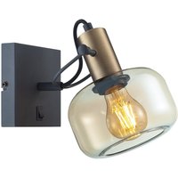 Wandspot blendarm in Schwarz Bernstein E27 H:16 cm von Steinhauer BV (light+building)