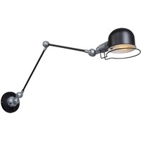 Wandspot mit Stecker in Schwarz Silber E14 flexibel von Steinhauer BV (light+building)