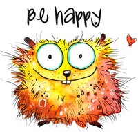 Wall-Art Wandtattoo "Happy Hamster" von Wall-Art