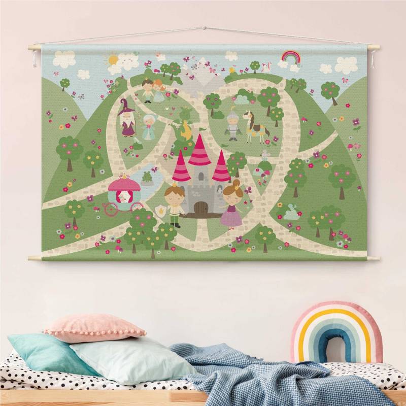 Wandteppich Märchenland - Der Weg zum Schloss