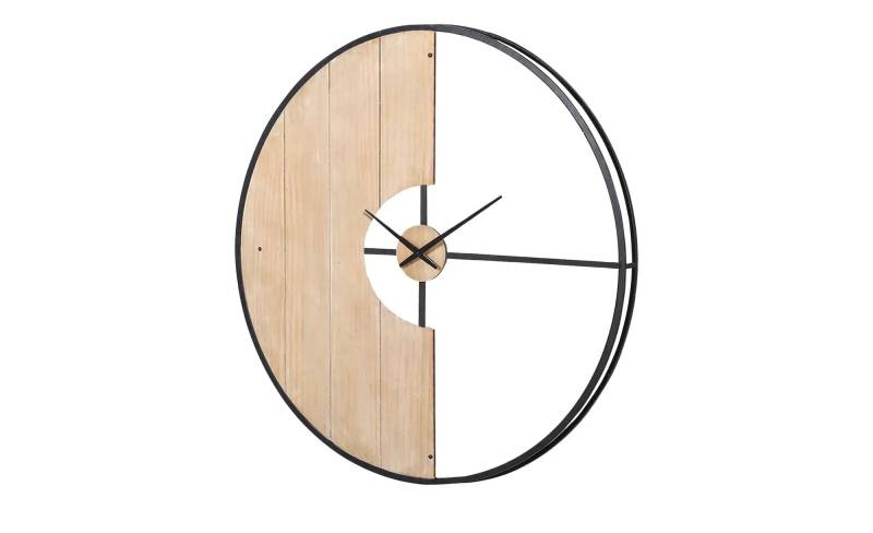 Wanduhr  90 cm Pine  ¦ holzfarben ¦ Metall,Holzwerkstoff ¦ Maße (cm): T: 6.0  Ø: 90 Accessoires > Uhren & Wetterstationen - Höffner