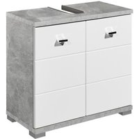 Waschbeckenunterschrank 2-trg 60cm POOL von Bega Beton / Weiss