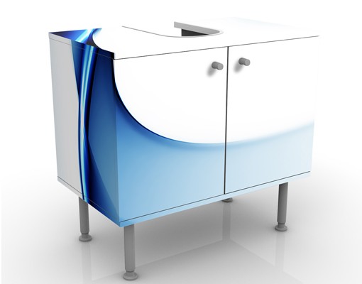 Waschbeckenunterschrank Blaue Wandlung