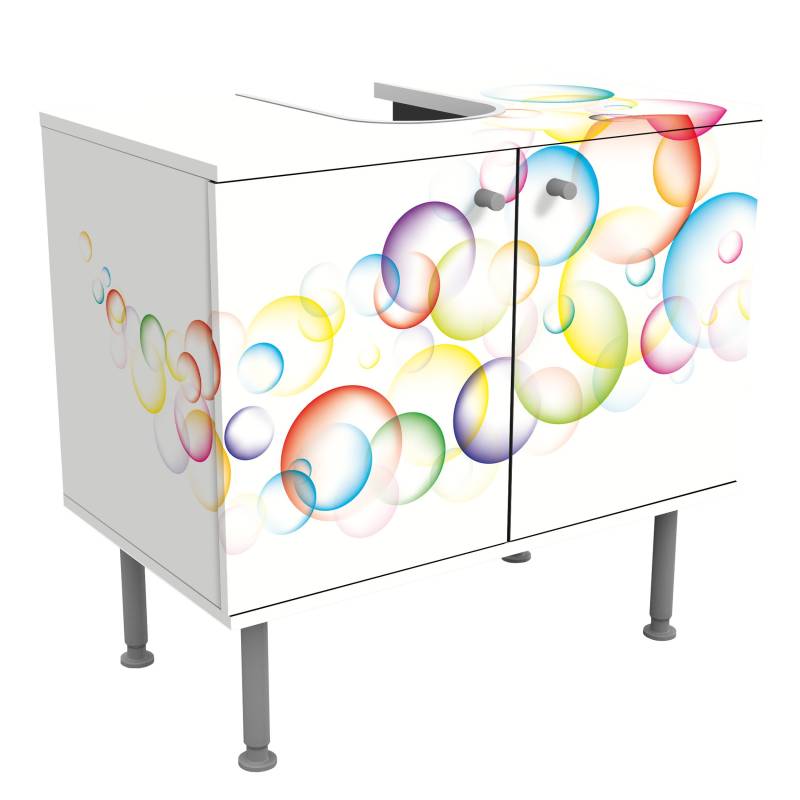 Waschbeckenunterschrank Rainbow Bubbles