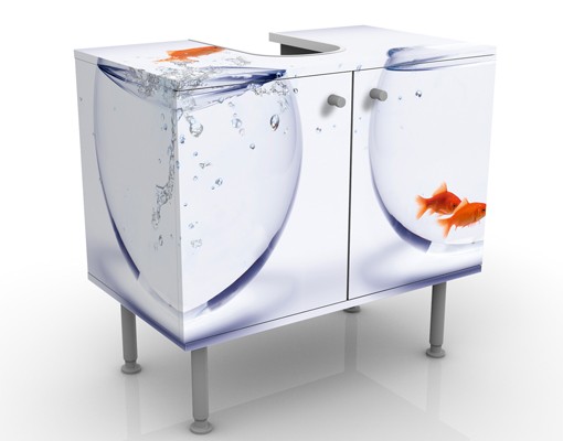 Waschbeckenunterschrank Flying Goldfish