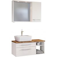 Waschtisch-Set 90 -B- Becken links Davos von Held Möbel Weiß