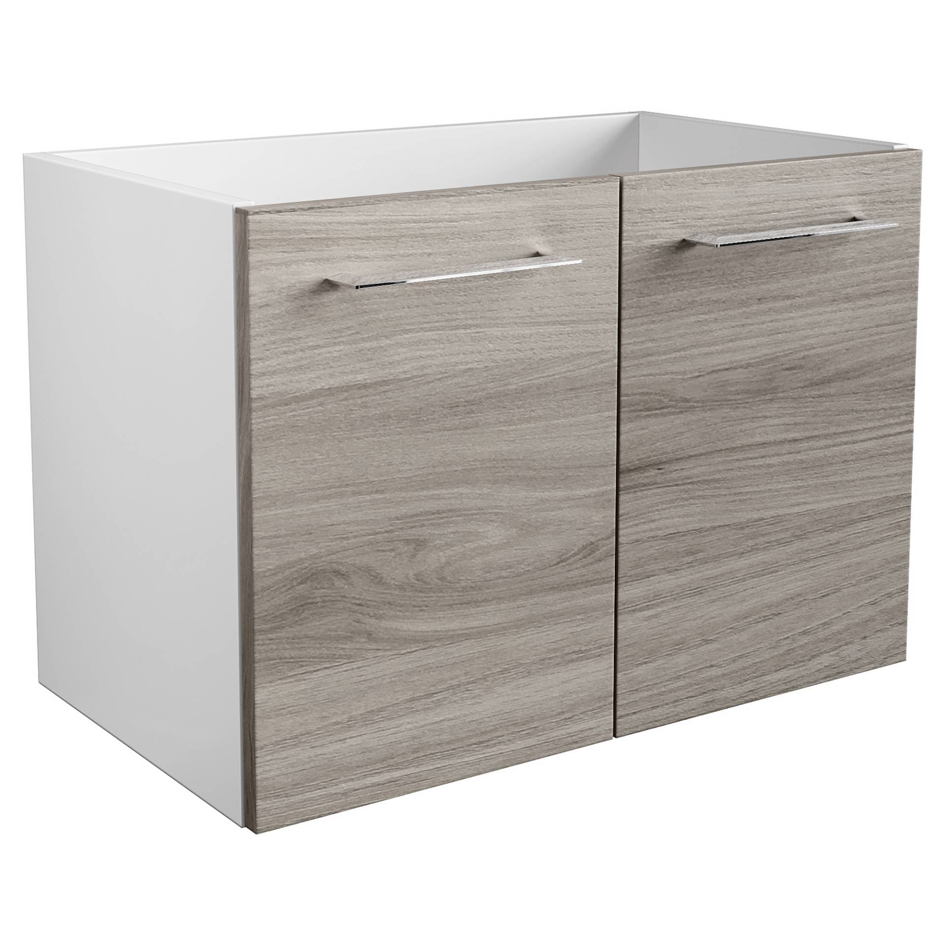 Fackelmann Waschbeckenunterschrank 'Lima' weiß, braun foliert 60 x 42 x 35 cm Fackelmann Waschbeckenunterschrank 'Lima' weiß, braun foliert 60 x 42 x 35 cm von Fackelmann