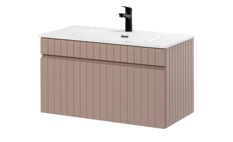 Waschtischkombination  Idasee ¦ rosa/pink ¦ Maße (cm): B: 81 H: 58,7 T: 46.0 Schränke > Badschränke > Waschbecken-unterschränke - Höffner
