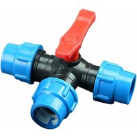 Start - Wasserkompressionsverschraubung, 1 Stück Wasserschlauch-Kompressions-T-Verbindung für Garten- und Landwirtschaftsbewässerung(25 mm) von START