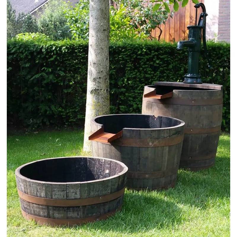 Wasserornament Orginal Whiskyfass 3-teilig mit Schwengelpumpe