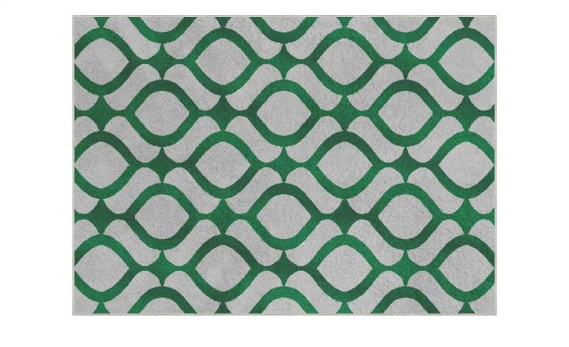 Webteppich  Hannah ¦ grün ¦ Synthetische Fasern ¦ Maße (cm): B: 160 Teppiche > Wohnteppiche - Höffner
