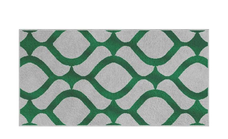 Webteppich  Hannah ¦ grün ¦ Synthetische Fasern ¦ Maße (cm): B: 80 Teppiche > Wohnteppiche - Höffner