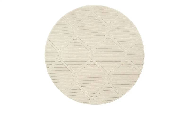 Webteppich  La Palma ¦ beige ¦ Synthetische Fasern Ø: 120 Teppiche > Wohnteppiche - Höffner