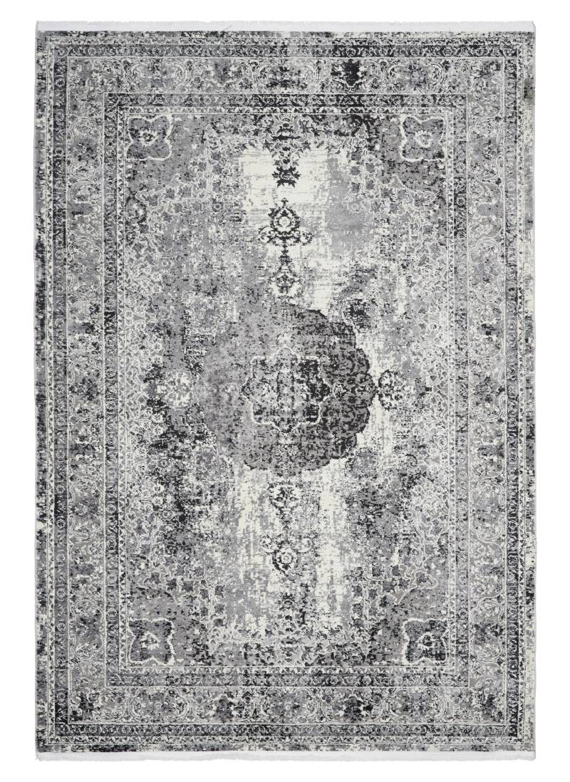 Webteppich Marcus 1 in Hellgrau ca. 80x150cm