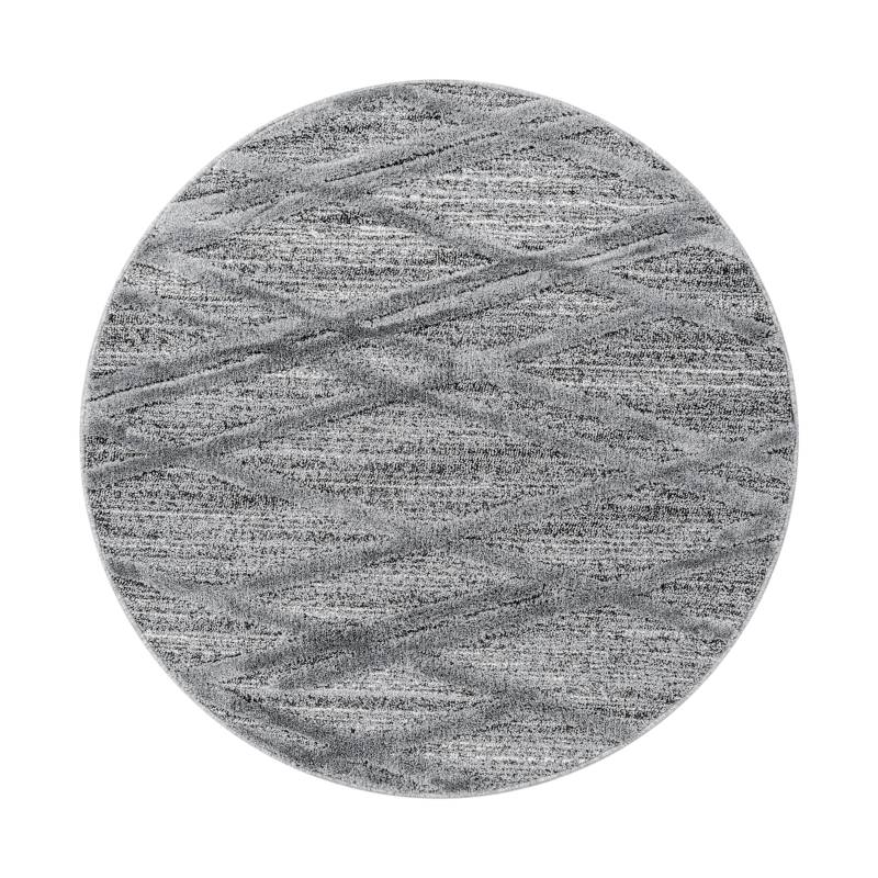 Webteppich Pisa Grau Ø ca. 200cm