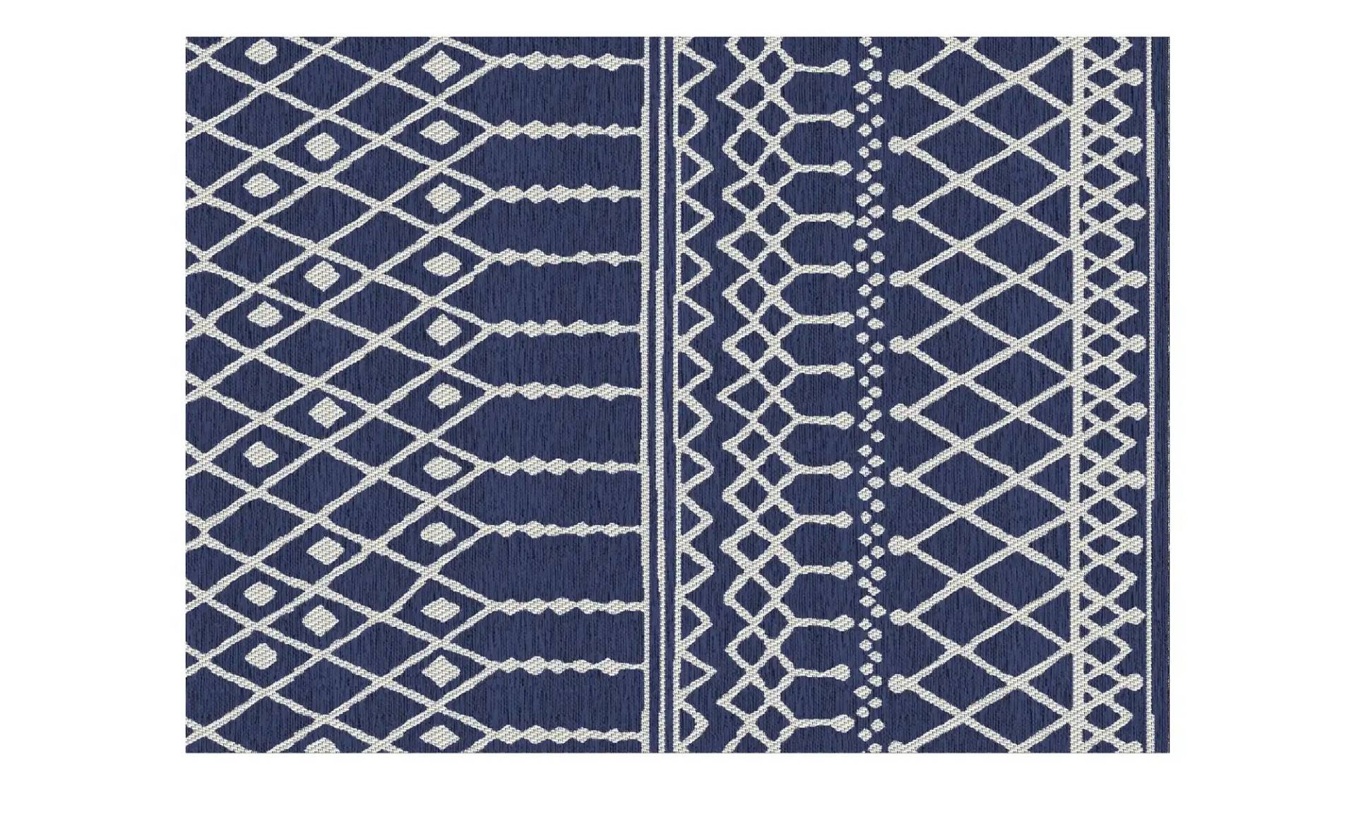 Webteppich  Scandinavian ¦ blau ¦ Synthetische Fasern ¦ Maße (cm): B: 200