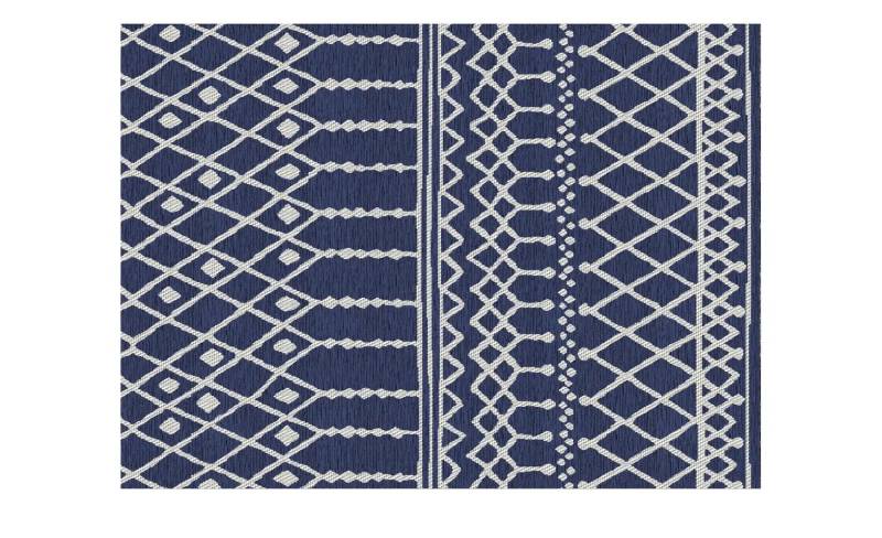 Webteppich  Scandinavian ¦ blau ¦ Synthetische Fasern ¦ Maße (cm): B: 200