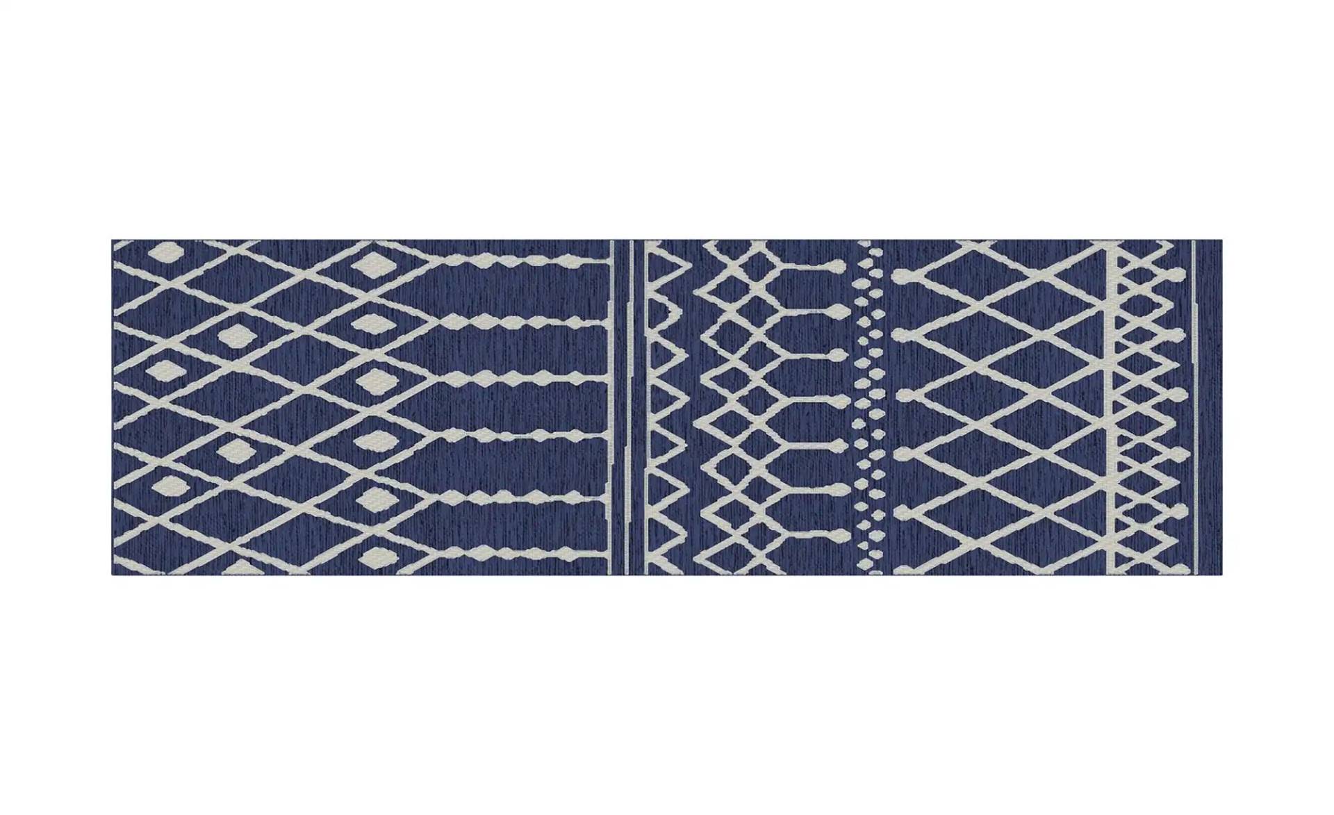 Webteppich  Scandinavian ¦ blau ¦ Synthetische Fasern ¦ Maße (cm): B: 80