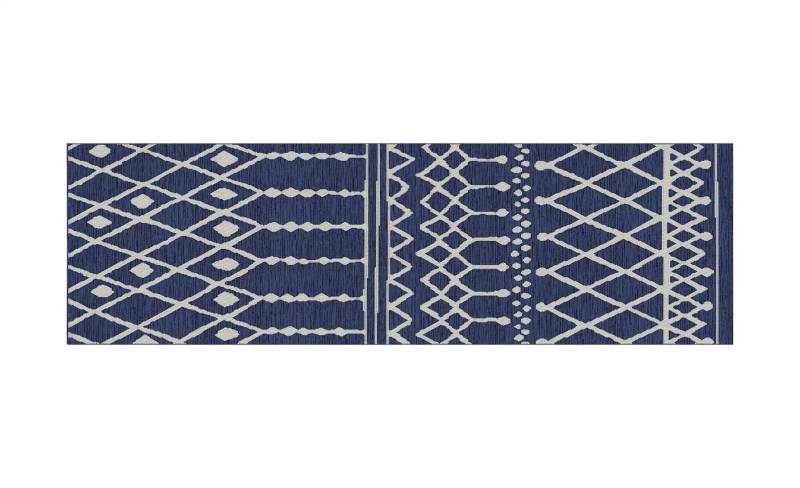 Webteppich  Scandinavian ¦ blau ¦ Synthetische Fasern ¦ Maße (cm): B: 80