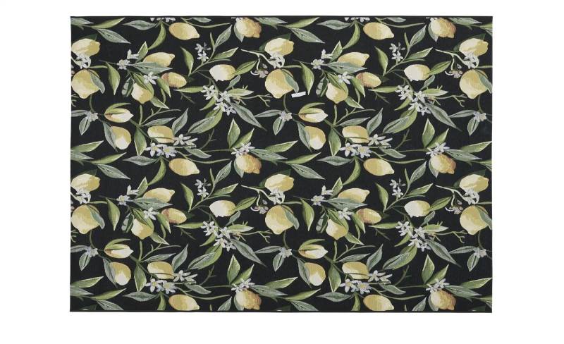 Outdoor-Webteppich  Lemon ¦ schwarz ¦ Synthetische Fasern ¦ Maße (cm): B: 123