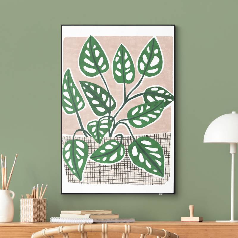 Wechselbild Monstera im Korb