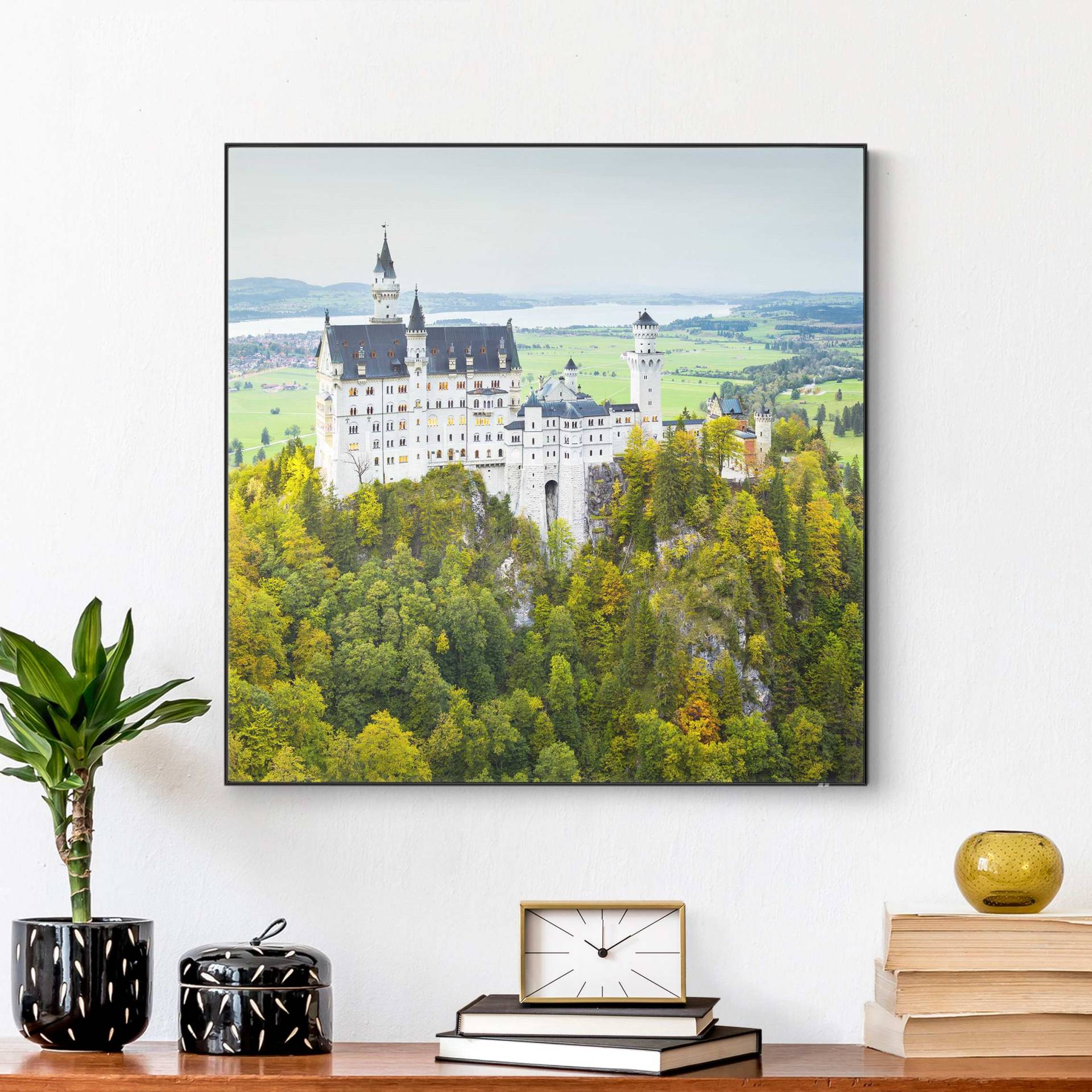 Wechselbild Schloss Neuschwanstein Panorama