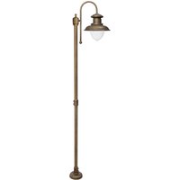 Wegeleuchte IP44 in Bronze Antik E27 210 cm Glas Messing von Ghidini Giovanni Battista