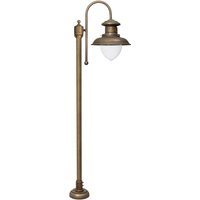 Wegeleuchte in Bronze Antik matt IP44 E27 150 cm Messing von Ghidini Giovanni Battista