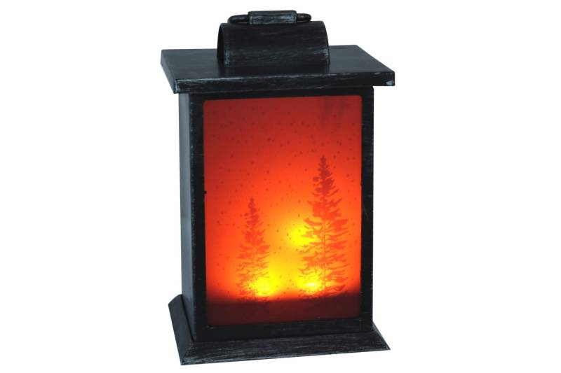 Weihnachtslaterne mit Lichteffekt & Hologramm 15 x 12 x 24cm