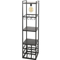 Weinregal Savoi - Metall Anthrazit, mit Glashalter Weinregal Savoi - Metall Anthrazit, mit Glashalter