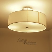 Weiße Deckenlampe Viviane mit Stoffschirm Weiße Deckenlampe Viviane mit Stoffschirm von Nowodvorski