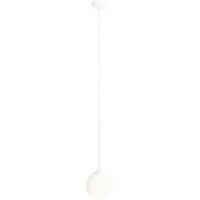 Weiße Hängelampe E14 Weiß Glas Kugelschirm Ø14 cm rund Weiße Hängelampe E14 Weiß Glas Kugelschirm Ø14 cm rund von ALDEX